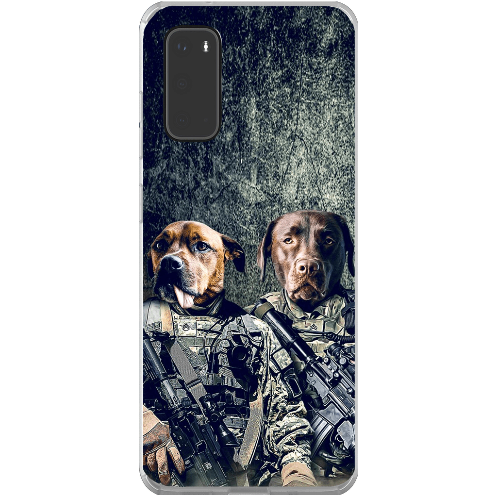 &#39;The Army Veterans&#39; Personalized 2 Pet Phone Case