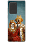'King and Queen' Personalized 2 Pets Phone Case