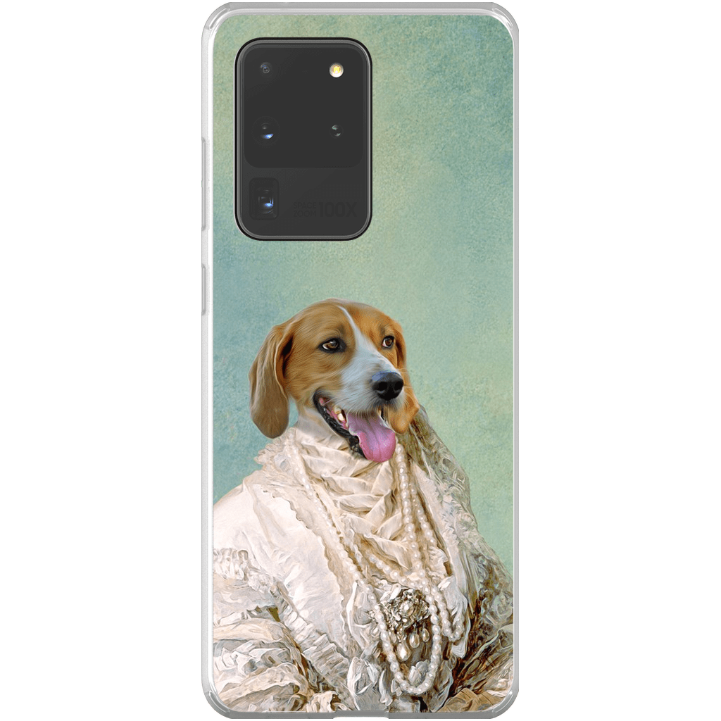 &#39;The Pearled Dame&#39; Personalized Phone Case