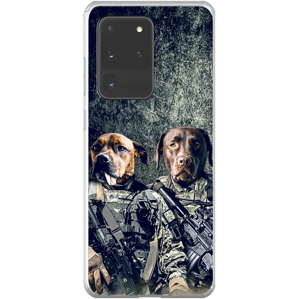 &#39;The Army Veterans&#39; Personalized 2 Pet Phone Case