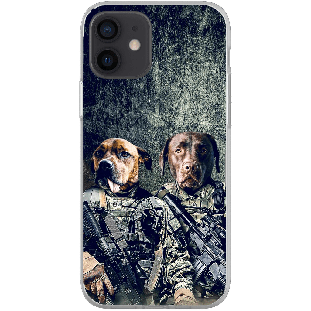 &#39;The Army Veterans&#39; Personalized 2 Pet Phone Case