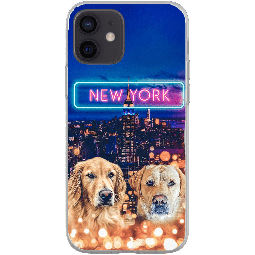 &#39;Doggos of New York&#39; Personalized 2 Pet Phone Case