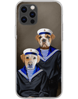 Funda personalizada para teléfono con 2 mascotas 'The Sailors'