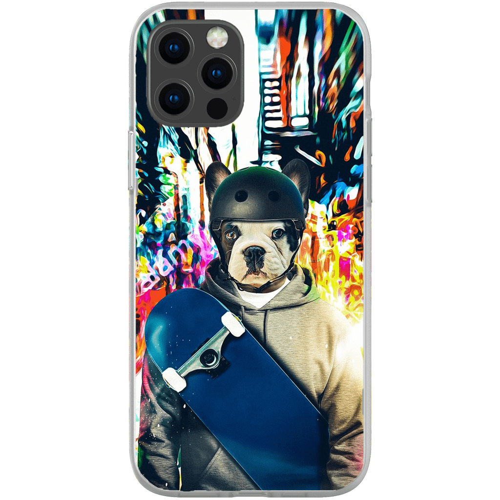 &#39;The Skateboarder&#39; Personalized Phone Case