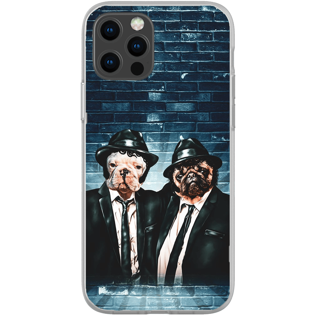 &#39;The Blues Doggos&#39;  Personalized 2 Pet Phone Case