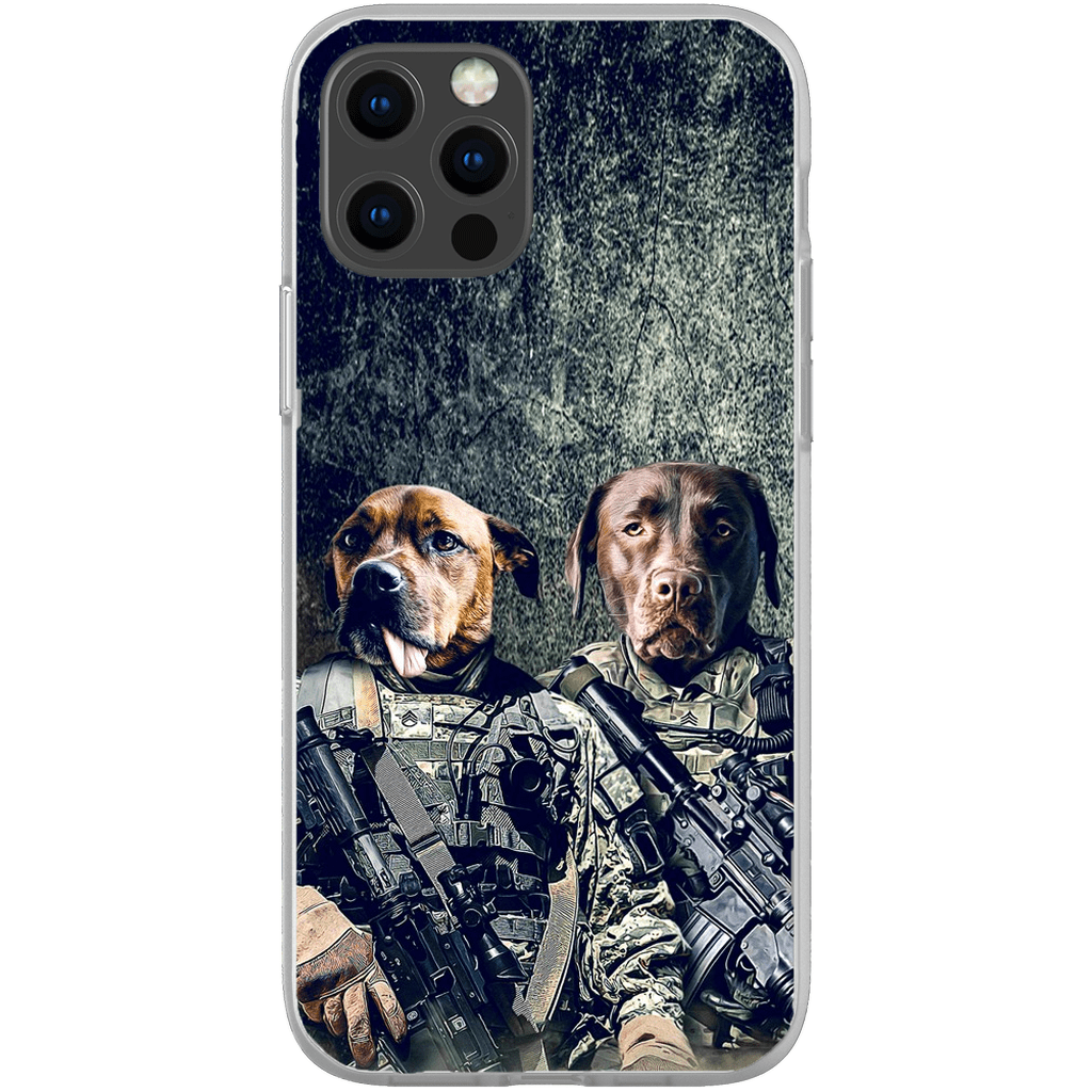 &#39;The Army Veterans&#39; Personalized 2 Pet Phone Case