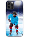 Funda para móvil personalizada 'El jugador de hockey'