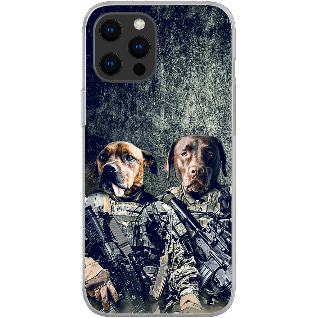 &#39;The Army Veterans&#39; Personalized 2 Pet Phone Case