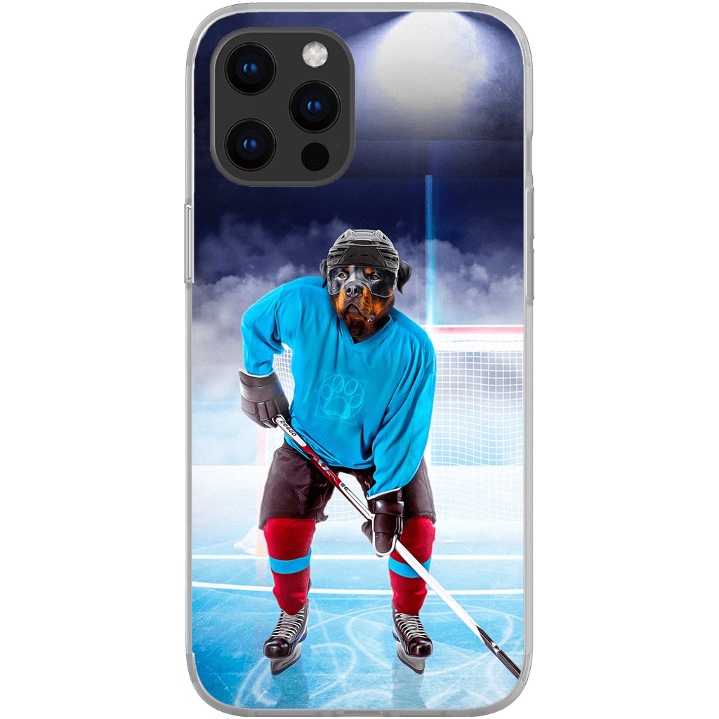 &#39;The Hockey Player&#39; Personalized Phone Case