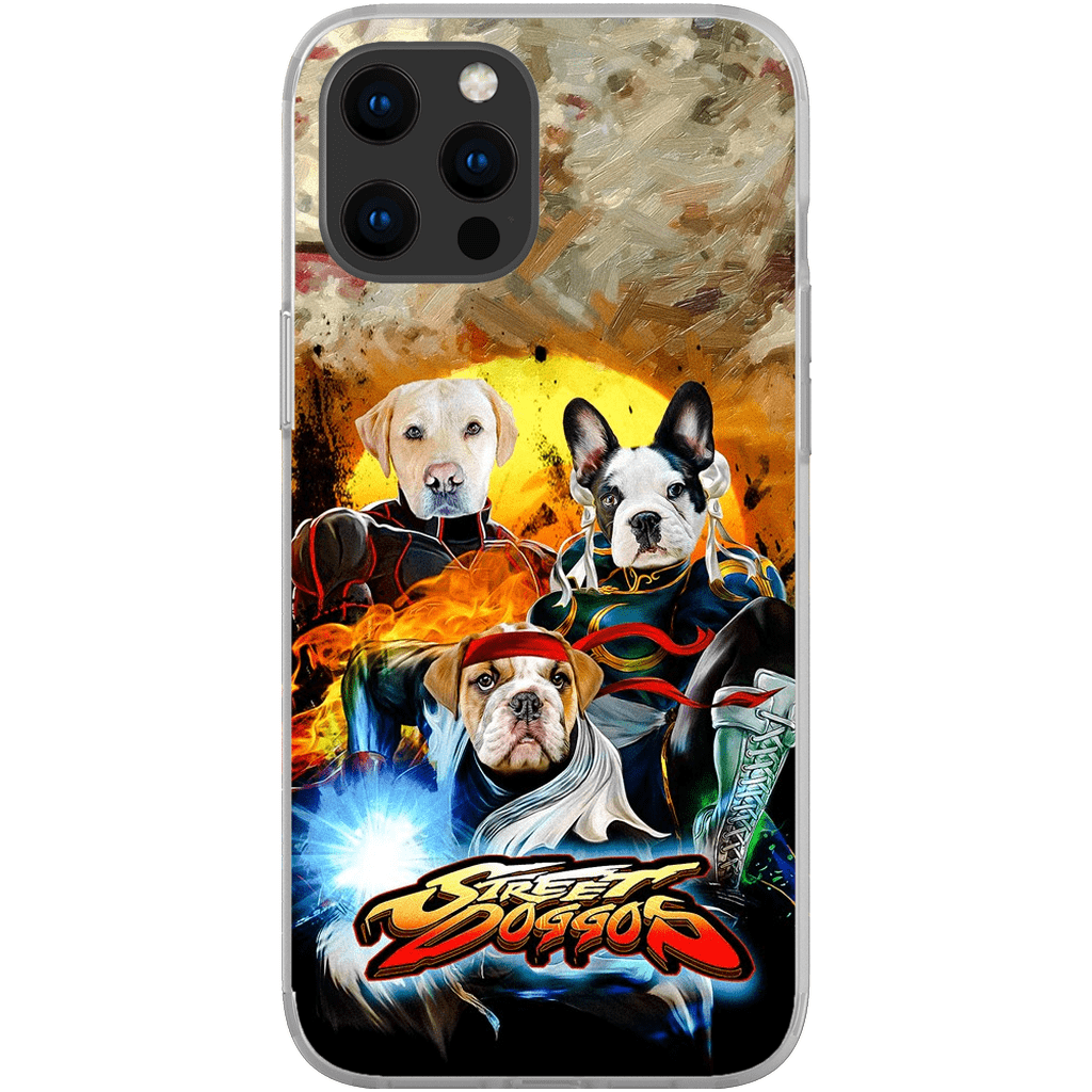 &#39;Street Doggos&#39; Funda personalizada para teléfono con 3 mascotas