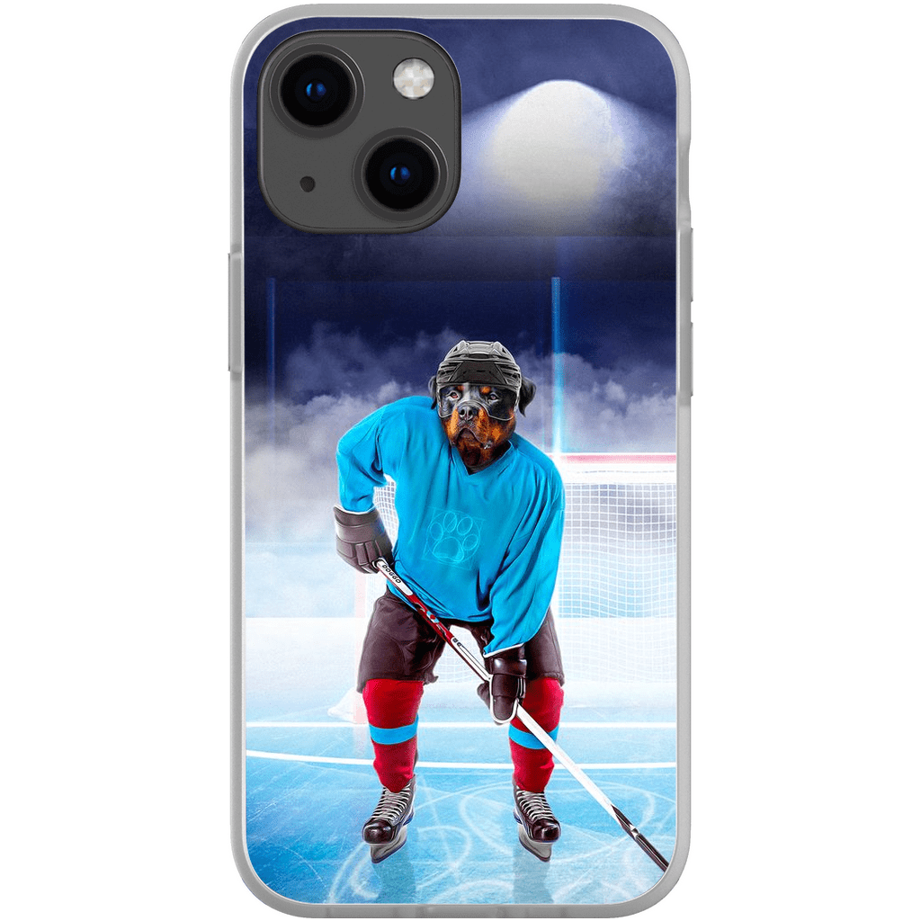 Funda para móvil personalizada &#39;El jugador de hockey&#39;