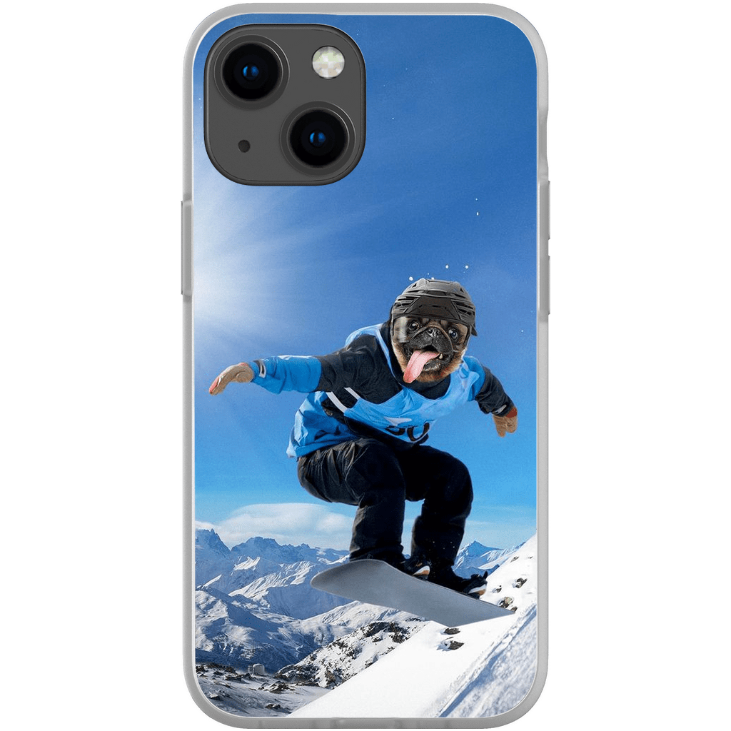&#39;The Snowboarder&#39; Personalized Phone Case