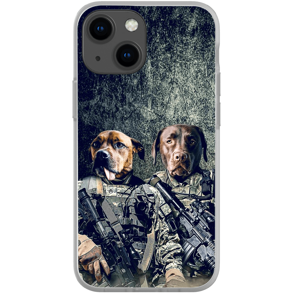 &#39;The Army Veterans&#39; Personalized 2 Pet Phone Case