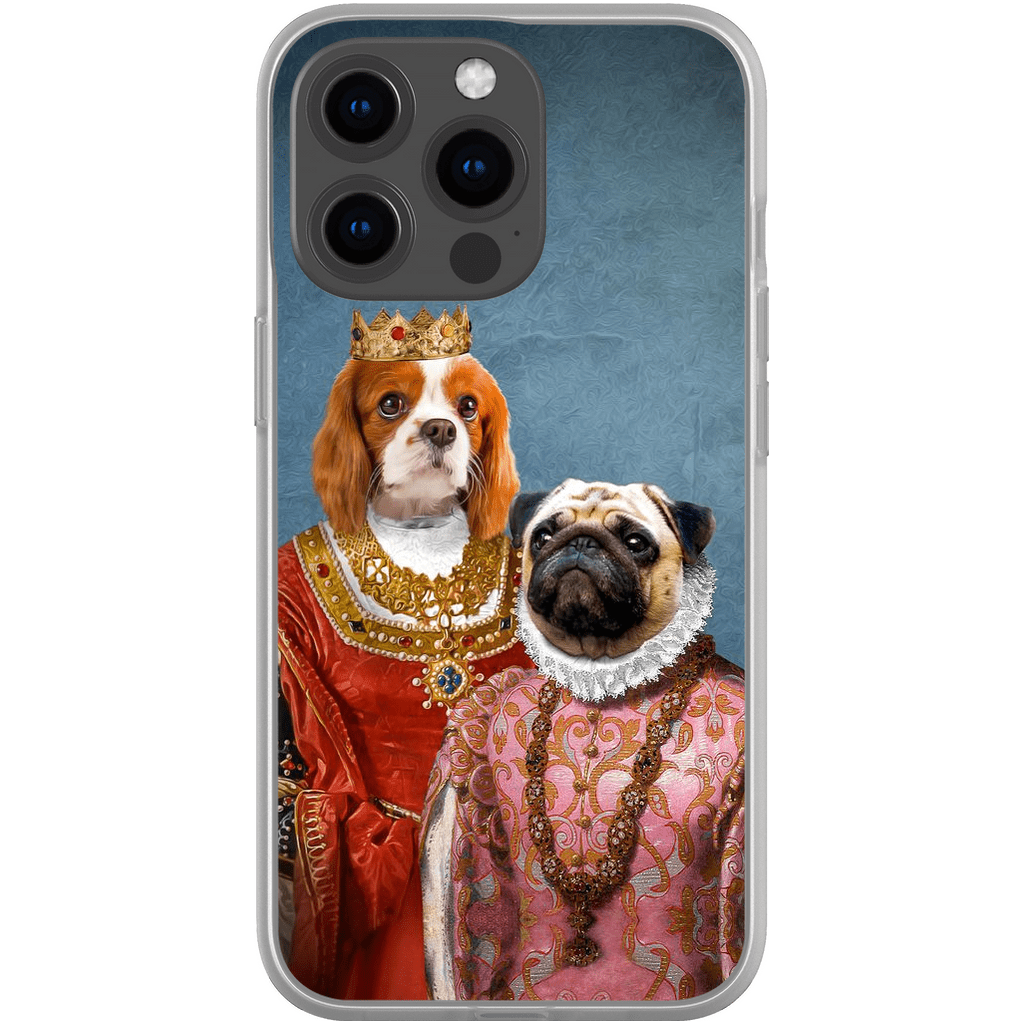&#39;Queen and Archduchess&#39; Personalized 2 Pet Phone Case
