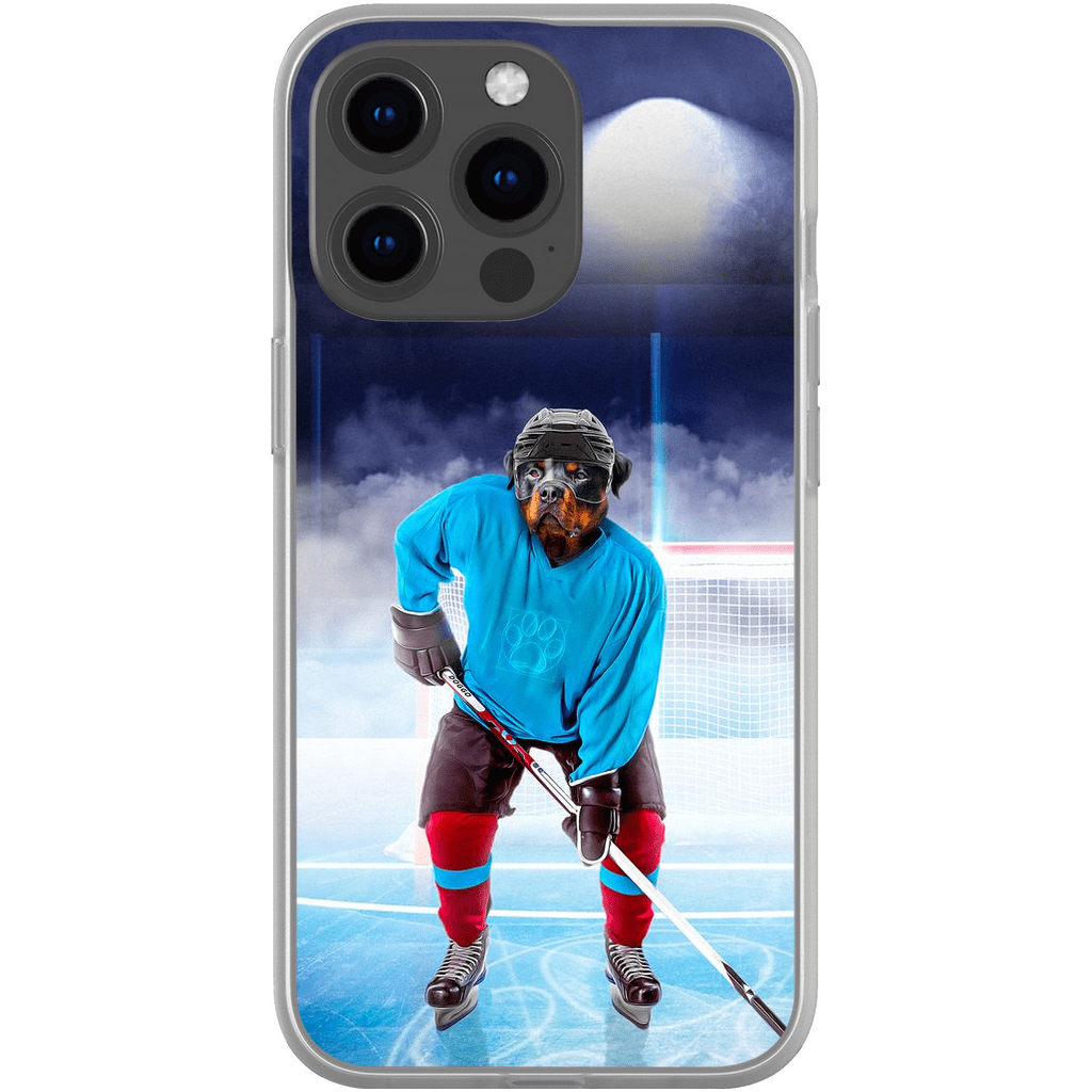 Funda para móvil personalizada &#39;El jugador de hockey&#39;