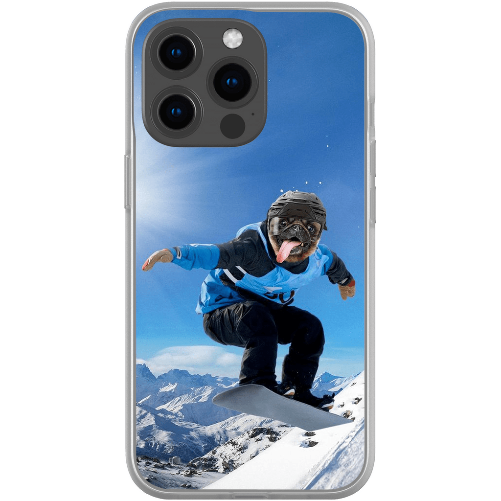 &#39;The Snowboarder&#39; Personalized Phone Case