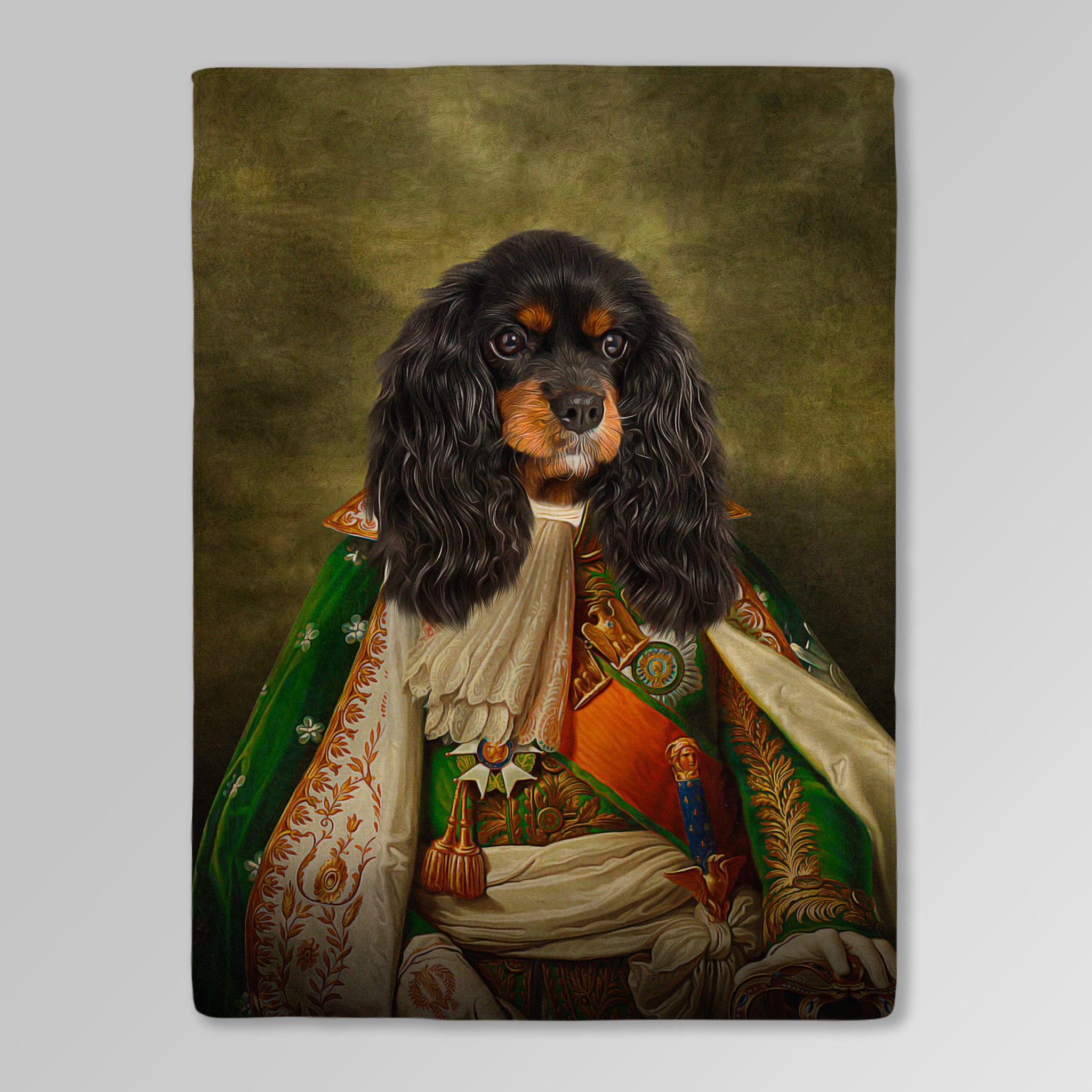&#39;Prince Doggenheim&#39; Personalized Pet Blanket