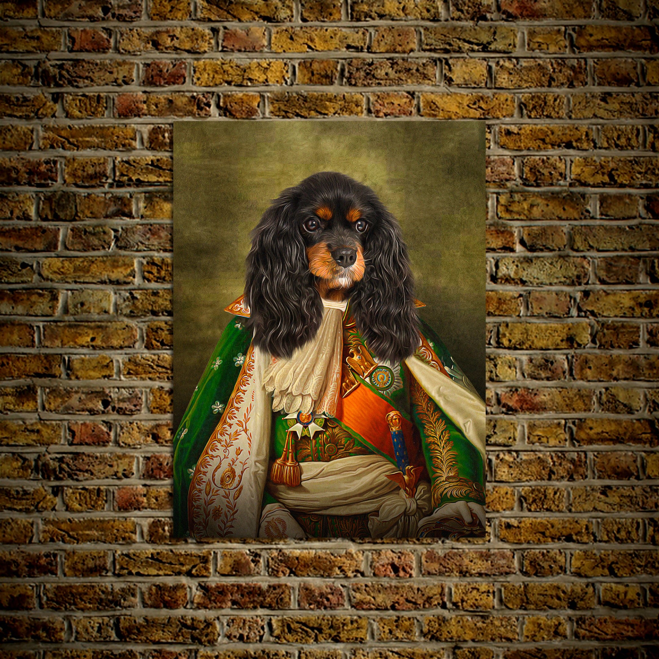 Póster Mascota personalizada &#39;Príncipe Doggenheim&#39;