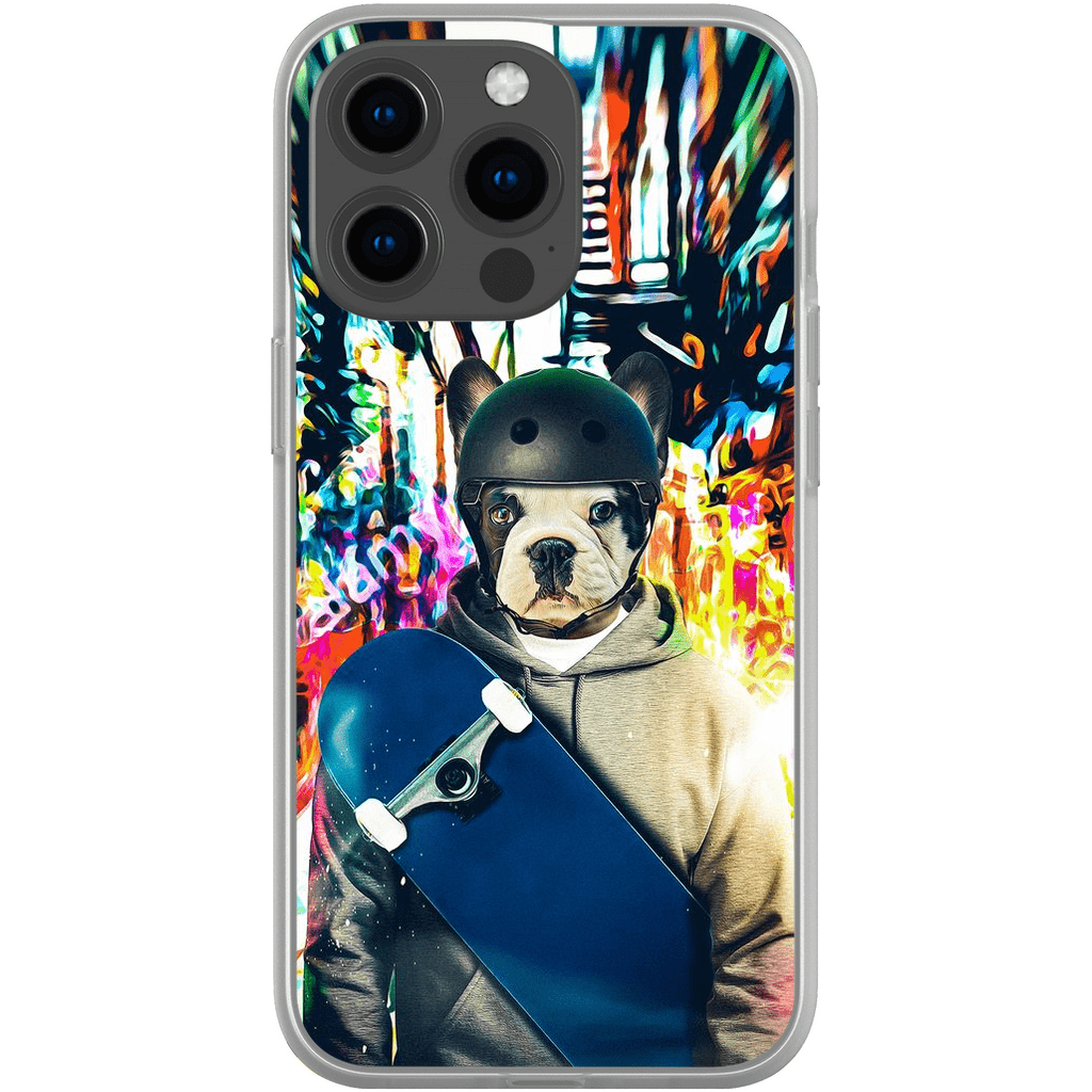 &#39;The Skateboarder&#39; Personalized Phone Case