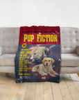 'Pup Fiction' Personalized 2 Pet Blanket