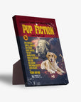 'Pup Fiction' Personalized 2 Pet Standing Canvas