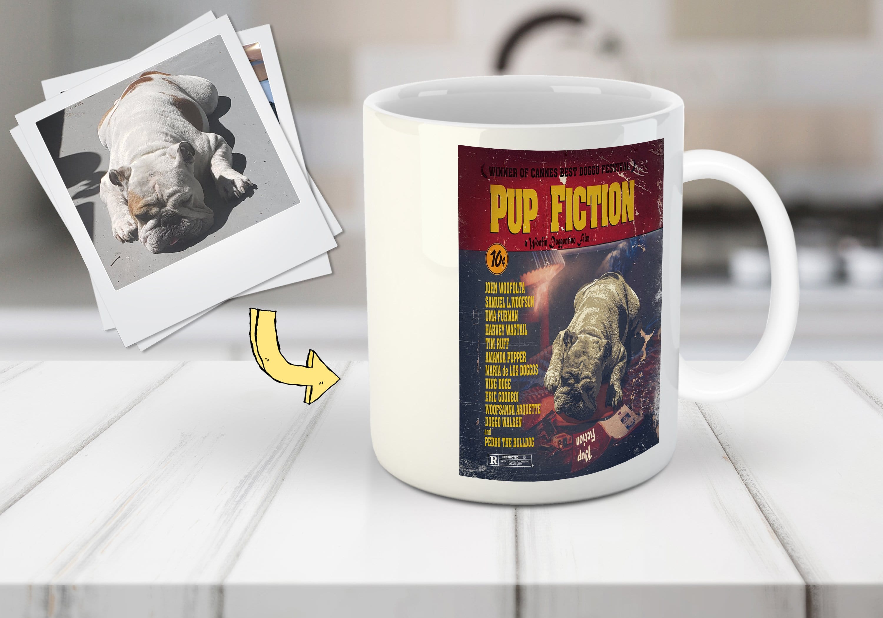 Pup Fiction Custom Pet Mug