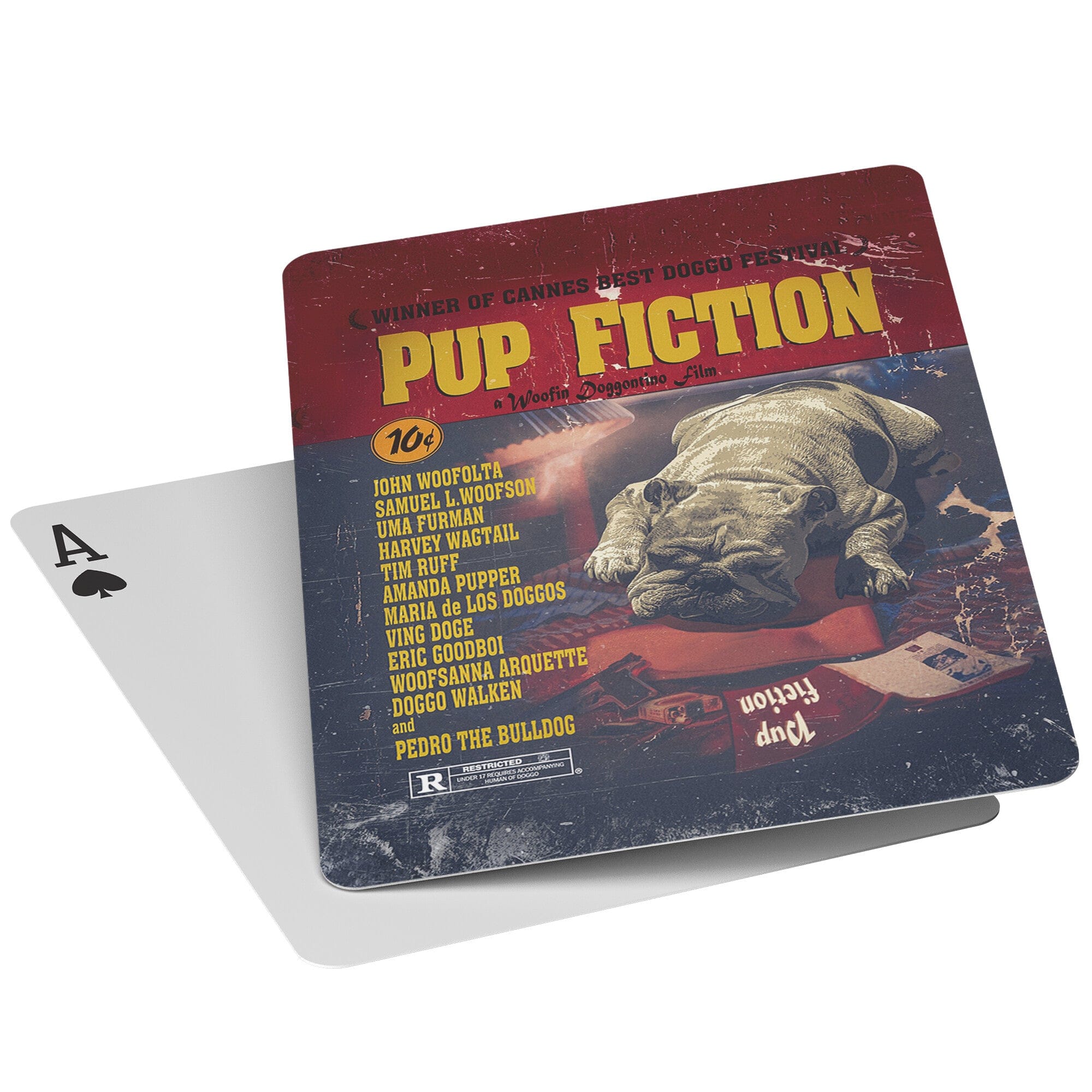 &#39;Pup Fiction&#39; Personalized Pet Playing Cards