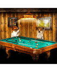 'The Pool Players' Personalized 2 Pet Puzzle