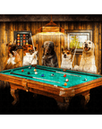 'The Pool Players' Personalized 5 Pet Puzzle