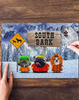 'South Bark' Personalized 3 Pet Puzzle