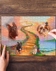 'The Rainbow Bridge 2 Pet' Personalized 2 Pet Puzzle