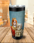 Vaso personalizado para 2 mascotas Reina y Princesa