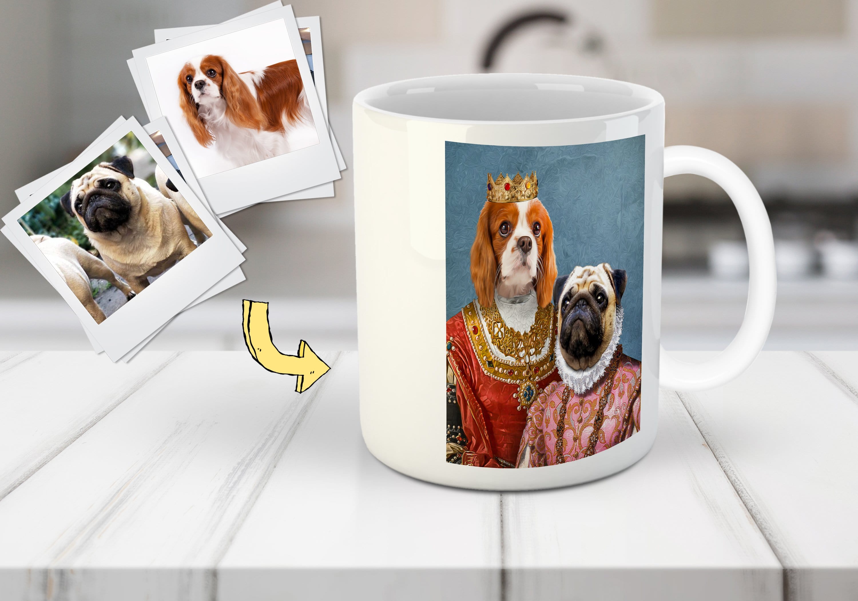 &#39;Queen and Archduchess&#39; Custom 2 Pet Mug