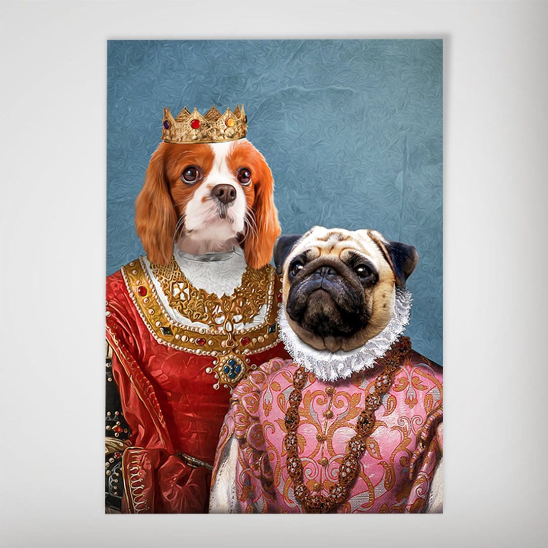 Queen and Archduchess: Personalized 2 Pet Poster