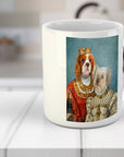 'Queen and Princess' Personalized 2 Pets Mug