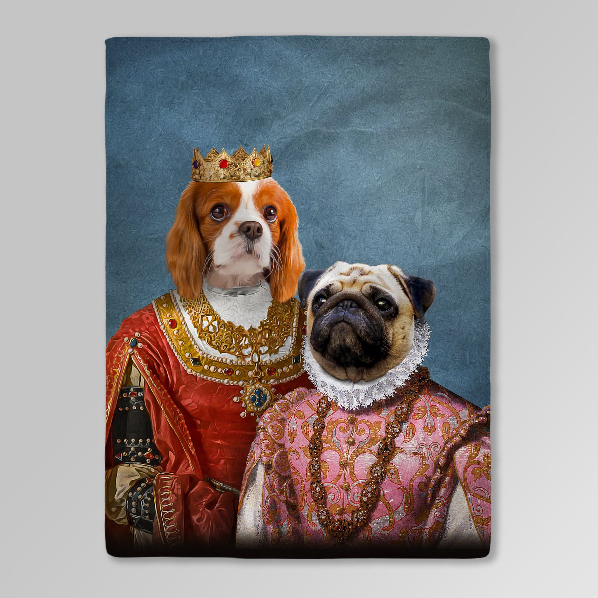 'Queen and Archduchess' Personalized 2 Pet Blanket