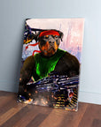 'Rambo Doggo' Personalized Pet Canvas