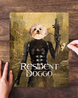 Personalized 'Resident Doggo' puzzle featuring a Shih Tzu's head on a video game character's body.
