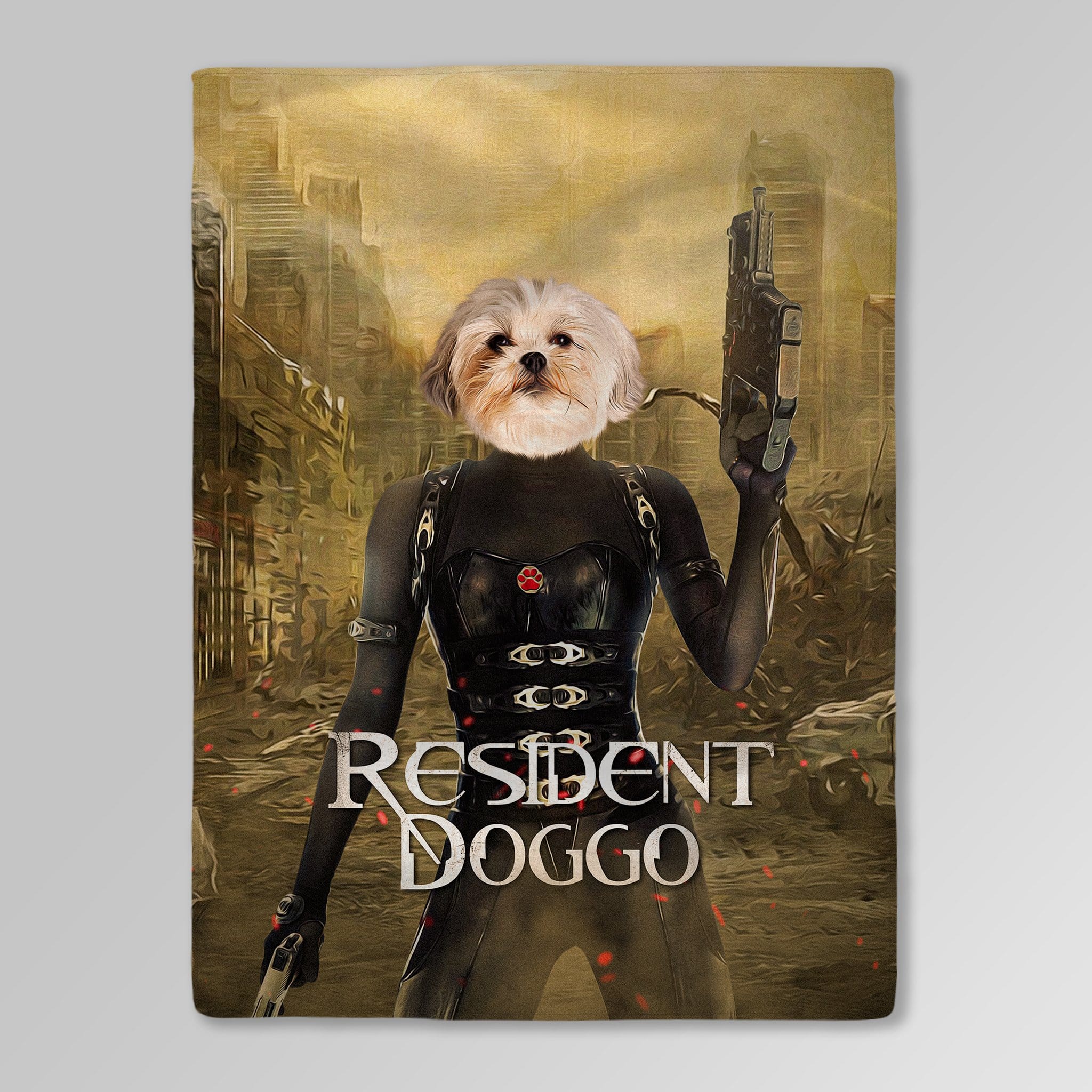 Manta personalizada para mascotas &#39;Resident Doggo&#39;