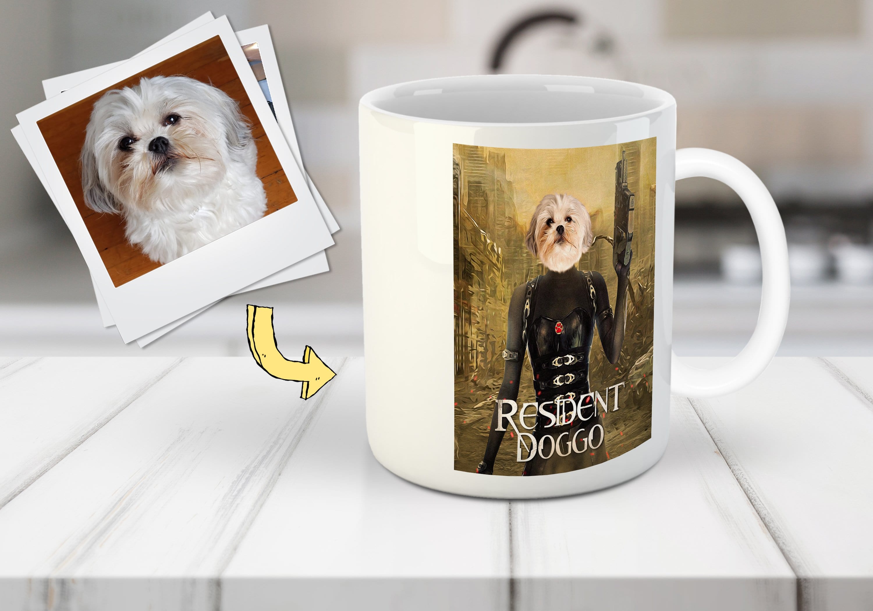 &#39;Resident Doggo&#39; Personalized Pet Mug