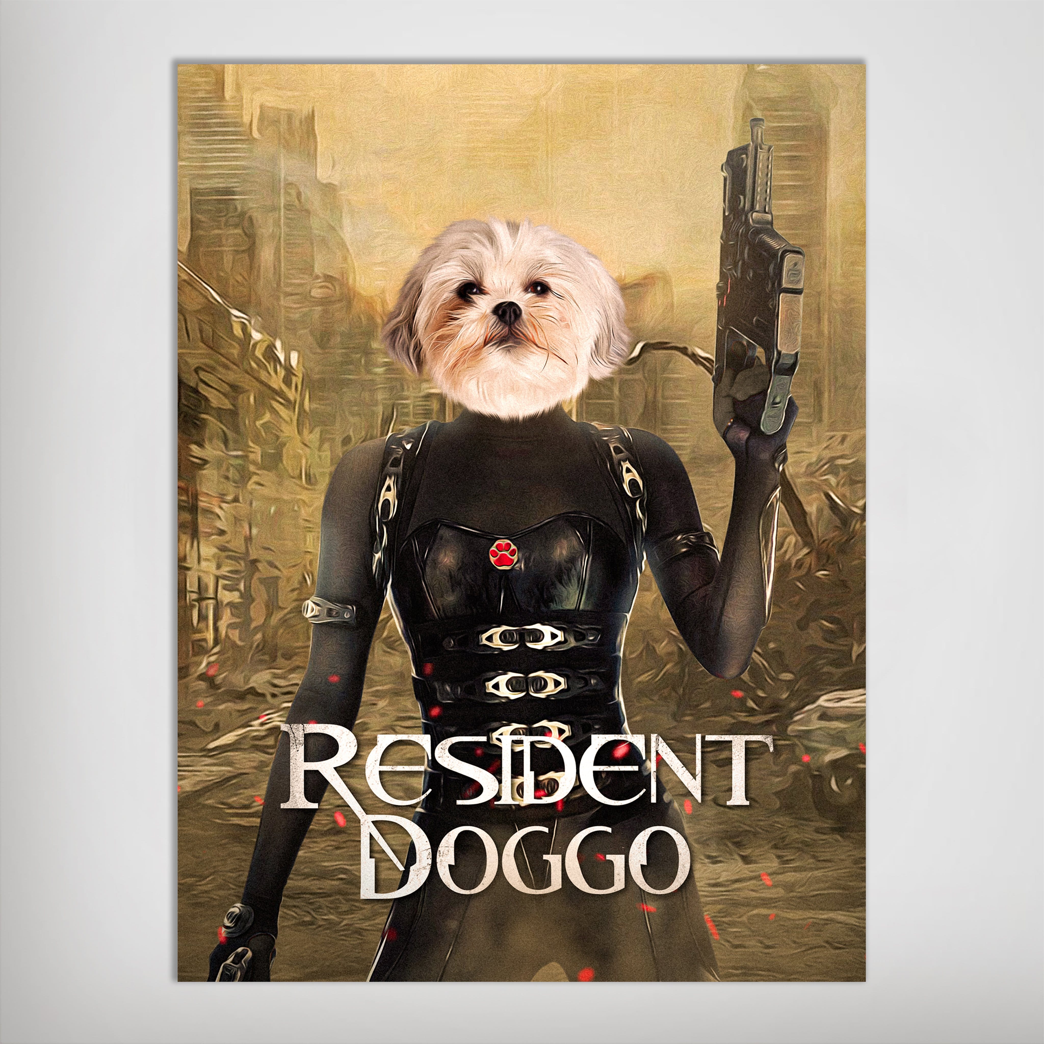 Póster Mascota personalizada &#39;Resident Doggo&#39;