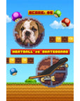 Retro Video Game Personalized Pet Digital Portrait