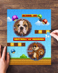 Retro Video Game Personalized Pet Puzzle