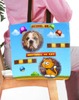 Retro Video Game Personalized Pet Tote Bag