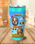 Vaso de mascota personalizado de videojuego retro