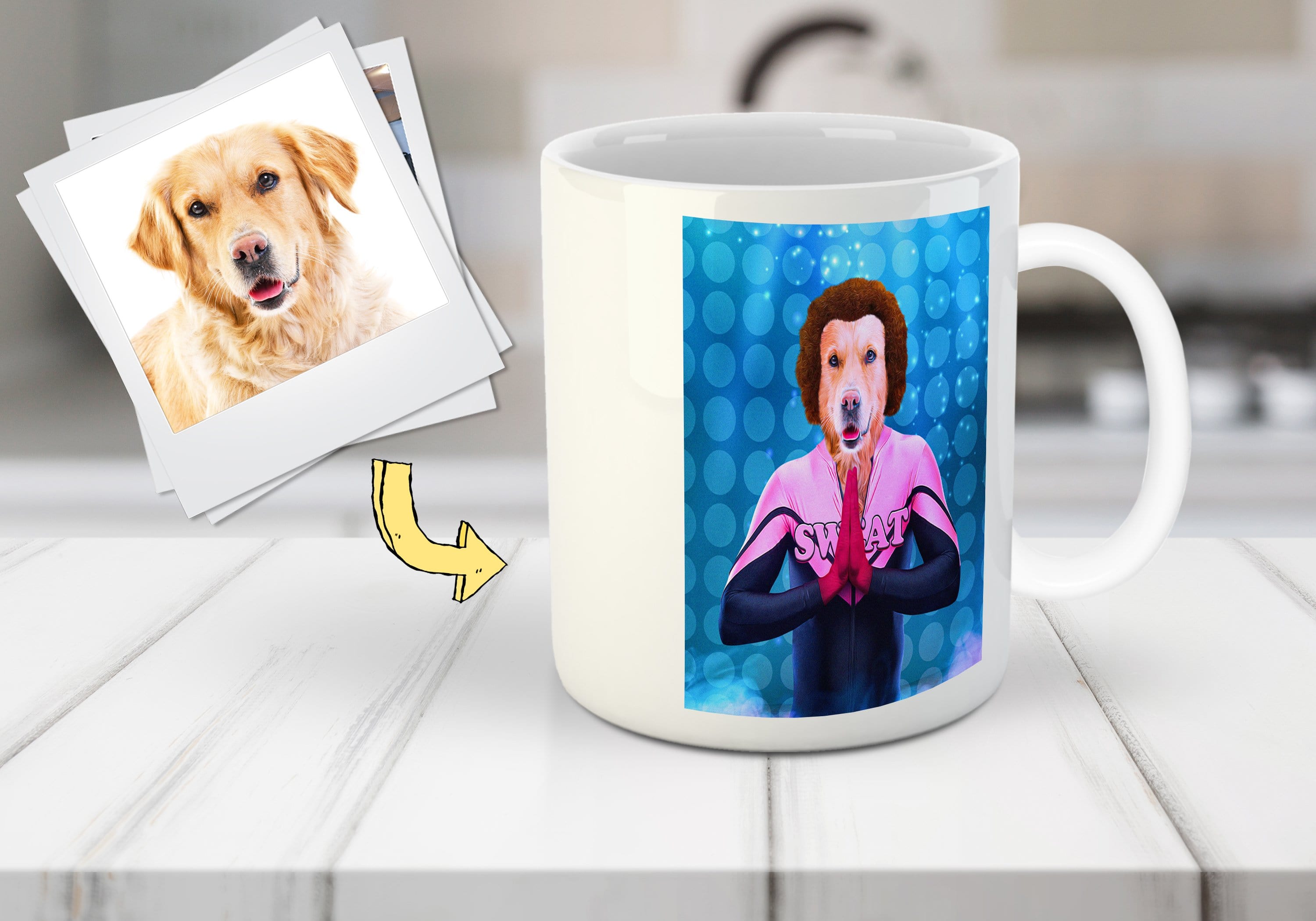 &#39;Woofard Simmons&#39; Personalized Pet Mug
