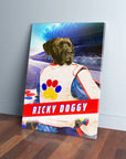 'Ricky Doggy' Personalized Pet Canvas