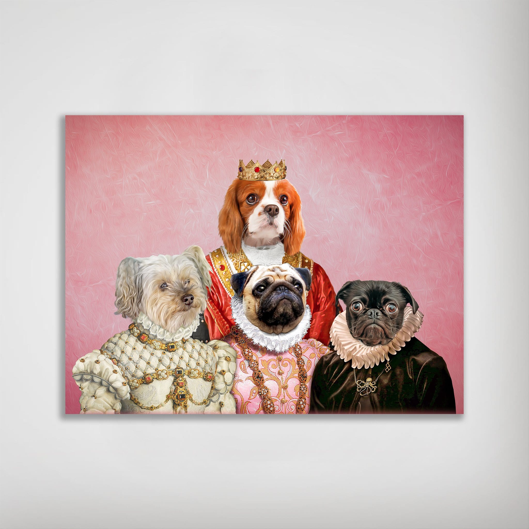 &#39;The Royal Ladies&#39; Personalized 4 Pet Poster