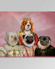 Manta personalizada para 4 mascotas 'The Royal Ladies' 