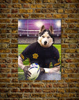 'The Rugby Player' Personalized Pet Poster